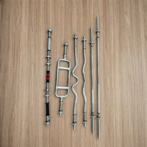Ensemble d'haltères en gros : <span class=keywords><strong>Barre</strong></span> droite, <span class=keywords><strong>barre</strong></span> <span class=keywords><strong>EZ</strong></span>, <span class=keywords><strong>barre</strong></span> triceps, avec colliers de serrage à rotation chromés pour la maison et l'entraînement commercial - Product Image 1