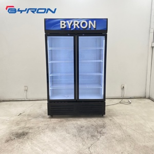 Refrigerador Vertical de Una Puerta para Bebidas Byron, Enfriamiento Directo, Enfriador Comercial de Bebidas, Iluminación LED Interna Lateral, Cuatro Estantes de Almacenamiento LC - Product Image 2