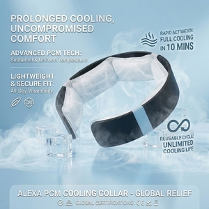 Bague de refroidissement pour le cou en TPU PCM réutilisable et portable, pour les travailleurs en extérieur, prévention des coups de chaleur estivaux - Product Image 2
