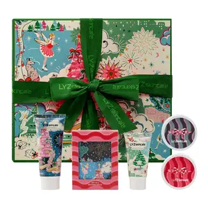 Coffret cadeau de Noël hydratant de haute qualité 200g lotion pour le corps 50g crème pour les mains 200g de latte de mer soins du corps ensemble de soins de la peau