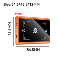 Moniteur Bébé et Animaux Domestiques Intelligent HD 5G Orange pour Voiture avec Boîtier CarPlay et Fonction d'Enregistrement