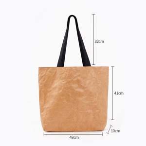 Bolsas de Papel Kraft Marrón Lisas para Comida para Llevar, Bolsas de Compra con Diseño Personalizado, Precio Bajo con Asa - Product Image 2