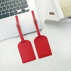 Étiquettes d'identification pour bagages en vrac, étiquettes de bagages en cuir PU, étiquette de bagage personnalisée pour cadeau promotionnel - Product Image 5
