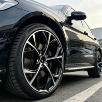 Jantes en alliage noires de remplacement pour voiture, 5 trous, Y000