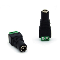 Prise de câble d'alimentation de haute qualité Type à vis 2 broches 5.5*2.1mm 12V DC connecteur de prise d'alimentation femelle