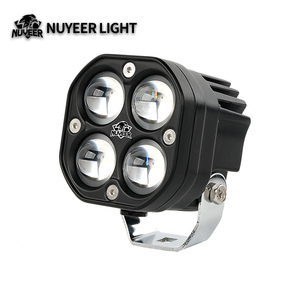 ไฟสปอร์ตไลท์ LED สำหรับมอเตอร์ไซค์ 4D ขนาด 3 นิ้ว แสงคู่ สีขาว-สีเหลือง ใช้เป็นไฟหน้า ไฟตัดหมอก อุปกรณ์เสริมสำหรับมอเตอร์ไซค์ รถยนต์ รถบรรทุก รถ SUV รถ ATV กำลังไฟ 40W 12V 24V - Product Image 1