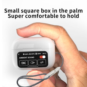 A10 Pro TWS Wireless <strong>Earbuds</strong> with LED Color Touch Screen Display ENC High Bass HIFI Sound In-Ear <strong>Bluetooth</strong> Headphones - Product Image 4