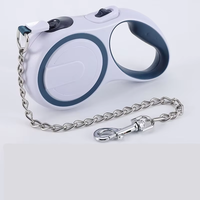 Correa Retráctil Clásica para Perro, Cadena de Acero Automática, Material Plástico, Múltiples Longitudes para Perros Pequeños/Medianos/Grandes