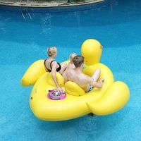 Chaise de piscine gonflable motorisée, tongs en forme de canard, nouveauté
