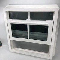 Ventanas Verticales Corredizas de Vinilo Blanco Estándar Australiano, UPVC, Resistentes a Impactos de Huracanes, Insonorizadas, para Proyectos de Villas