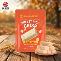Snacks de Granos Halal Deliciosos, Barra de Arroz Estilo Chino, Mijo Dulce Crujiente para Venta al por Mayor