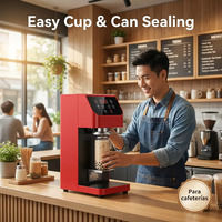 Scelleuse de canettes intelligente à couvercle en aluminium, entièrement automatique, non rotative, pour les salons de thé et les cafés