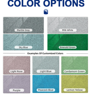 Revêtement de sol en époxy à effet marbre auto-nivelant, résistant à l'usure et durable, peinture de sol en époxy avec sable coloré