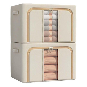 Grande boîte de rangement pliable en tissu pour vêtements, armoire, literie, sac de rangement pour l'organisation de la maison - Product Image 1