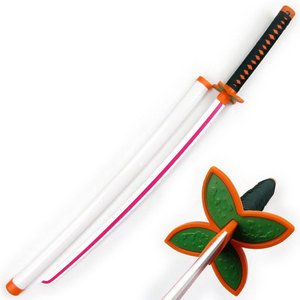 Anime Épée Offre Spéciale Bois <span class=keywords><strong>Katana</strong></span> Demon Slayer Cosplay Avec <span class=keywords><strong>Porte</strong></span>-Épée Ornements Demon Slayer <span class=keywords><strong>Katana</strong></span> Swords - Product Image 4