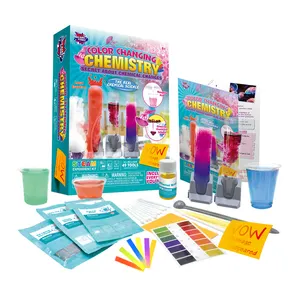 Giocattoli di scienza educativi per bambini che giocano a cambiare colore per scienze chimiche