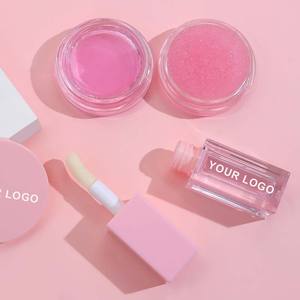 Vegan personnalisé sans cruauté rose <span class=keywords><strong>baume</strong></span> à lèvres soin gommage masque lèvres huile glaçure Kit marque privée ensemble de soin des lèvres - Product Image 5