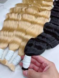 ผมถักเปียเวียดนามแท้ CDYHAIRVN แบบขายส่ง ลอนลึก สำหรับถักเปียสไตล์โบโฮ ต่อผมแท้ - Product Image 2