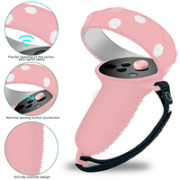 Super septembre-Ensemble de housses en silicone souple pour Meta/Oculus Quest 2 VR Face Pad Cover Controller Case