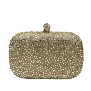 New Arrival Ladies Elegant <strong>Silver</strong> Evening Bag Rhinestones Embellished Polyester Shoulder <strong>Clutch</strong> for Parties - Product Image 2