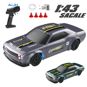 AiJH velocidad Variable Mini RC Drift Car <span class=keywords><strong>coche</strong></span> de Control remoto proporcional completo con faro debajo de la carrocería luz 1:43 Rc <span class=keywords><strong>coche</strong></span> de carreras - Product Image 1