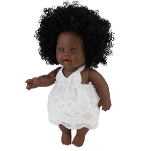 Muñeca de Plástico Reborn de 12 Pulgadas con Cabeza Explosiva y Piel Negra, Linda, Puede Bañarse, Simulación, Modelo Educativo, Venta al por Mayor, Gran Demanda - Product Image 4