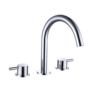 Empolo Moderne De Luxe Salle De Bains <span class=keywords><strong>Double</strong></span> Poignée Bassin D'eau <span class=keywords><strong>Robinet</strong></span> Chrome <span class=keywords><strong>Wc</strong></span> Hôtel Froid et Chaud <span class=keywords><strong>Robinet</strong></span> D'eau En Laiton - Product Image 1