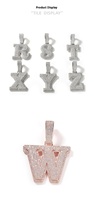Collier à pendentif en diamant hip-hop de style européen et américain pour hommes, bijoux de niche élégants en plaqué or pour couples, vente en gros