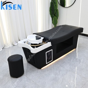 Kisen Thai <b>Style</b> Shampoo Bed for <b>Head</b> Spa Scalp Care Professional Water Circulation Therapy Massage Table for Salon - Product Image 5
