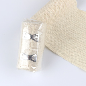 Fourniture directe de bandages élastiques en spandex blanc uni, équipement de protection élastique pour poignets et chevilles, entraînement sportif et - Product Image 3