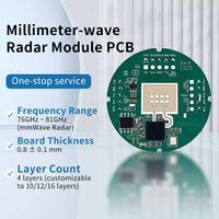 Ensamblaje de PCB para Radar de Onda Milimétrica de 77 GHz - Placa de Sensor Industrial Automotriz Personalizada de Alta Precisión y Entrega Rápida