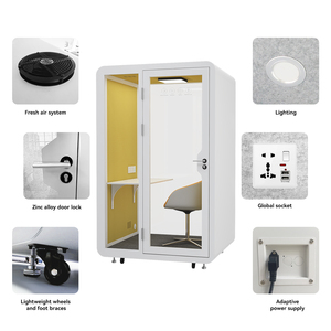 Modern 0ffice Furniture Home Pod Estudio portátil Trabajo A prueba de sonido Móvil Insonorizado Single Person Office Pods - Product Image 3