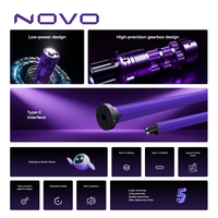Motor Tubular NOVO K25 con Batería de Litio de 25 mm, Tuya Zigbee, Control Remoto, Automatización del Hogar Inteligente, Persianas Enrollables Recargables Zebra