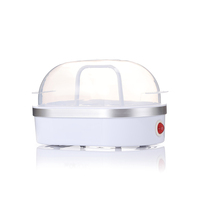 Cuiseur à œufs électrique automatique en plastique pour la maison, capacité de 6 œufs, arrêt automatique, garantie 1 an, emballage personnalisable