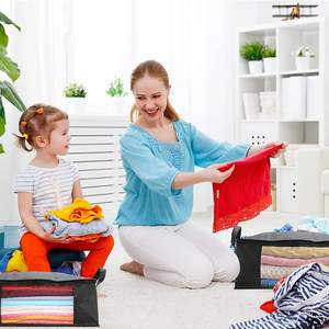 Sac de rangement pour couette, tri des vêtements, sac de déménagement, sac à bagages, salon, écologique, pliable, couleur personnalisée, armoire - Product Image 6