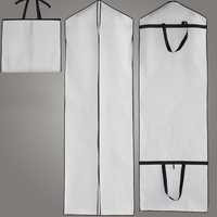 Housse de robe de mariée pliable et Portable, protection contre la poussière, Logo Long, housse de robe de mariée, sac à vêtements avec poignée fourre-tout