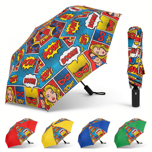 Paraguas Plegable de 3 Secciones, Resistente, con Protección UV, Impermeable, Compacto, para Viajes, Sol y Lluvia, Personalizable con Impresión de Logotipo, Venta al Por Mayor - Product Image 1