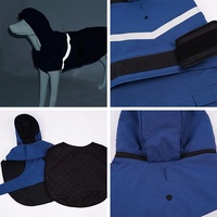 Veste à capuche rafraîchissante pour animaux de compagnie Vêtements pour animaux de compagnie Manteau imperméable pour chien Manteau de pluie pour chien avec chapeau rétractable