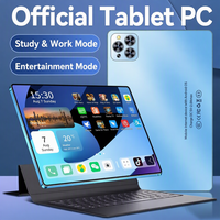 Tablette Android 10,1 pouces, 8 Go de RAM, 128 Go de ROM, double SIM, 4G LTE, tablette avec clavier, écran HD, tablette de jeu pour les études
