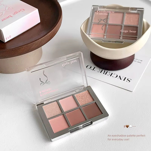 อายแชโดว์มินเนอรัลกันน้ำ 7 สี รุ่นใหม่ แบรนด์ส่วนตัว MLM สีชมพูซากุระ แฟนทอม ซีรีส์เนื้อแมตต์ โทนสีธรรมชาติ สำหรับมืออาชีพ - Product Image 2