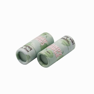 Tube en papier biodégradable personnalisable pour cosmétiques, tube cylindrique pour rouge à lèvres et baume à lèvres, vente en gros - Product Image 4