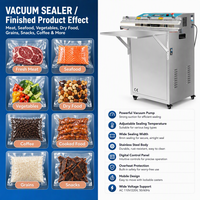 Machine de mise sous vide électrique automatique Xicang XC-800 avec grande pompe, double buse, en acier inoxydable, 810 mm