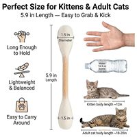 Bâtonnet interactif pour chat en feutre de laine écologique et durable – Rempli de catnip naturel, résistant à la chaleur, jouet de dentition pour chatons et chats adultes