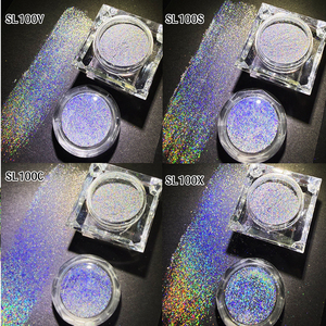 Polvo Holográfico Iridiscente, Pigmento Arcoíris, Polvo de Pigmento Plateado Cromado para Pintura de Automóviles - Product Image 6