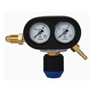 ตัวปรับแรงดันแก๊สแบบฝรั่งเศส WQ 2.525MPa แบบสองขั้นตอน สำหรับใช้กับออกซิเจนและอะเซทิลีน - Product Image 1