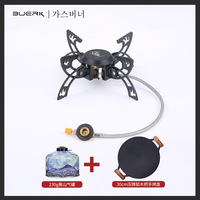 STARCAMP 3800W Brûleur à gaz portable en acier pliable Outdoor Camping Butane Gas Stove Solo Hiking Backpack Friendly Manual