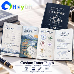 Libretto Passaporto Personalizzato su Misura con Materiali in PU e Carta, Informazioni Personali e <span class=keywords><strong>Foto</strong></span> d'Identità - Product Image 4