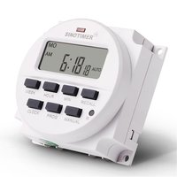 Temporizador Programable Semanal Digital TM618H de 7 Días, Control de Relé de Tiempo, Salida de Voltaje de CC 12V 24V CA 110V 120V 220V 230V
