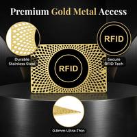 Blank Matte Metal Programmable NFC RFID Business Card Mini Tag Payment QR Code Hotel Use Waterproof Laser Engraved Logo Access