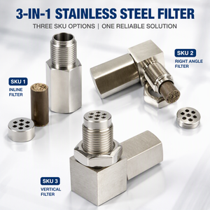 Sistema di Scarico 304SS Ricambio Auto 45 °   90 °   180 °   Mini Catalizzatore Universale per Tubi di Scarico Auto, Convertitore Catalitico Compatto - Product Image 1